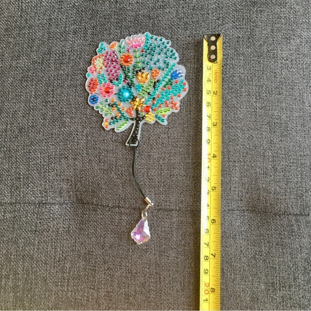 Diamond Art Spring Tree Bookmark, Colorful, Sparkly, Bling (MULTICOLOR) - Picture 12 of 17